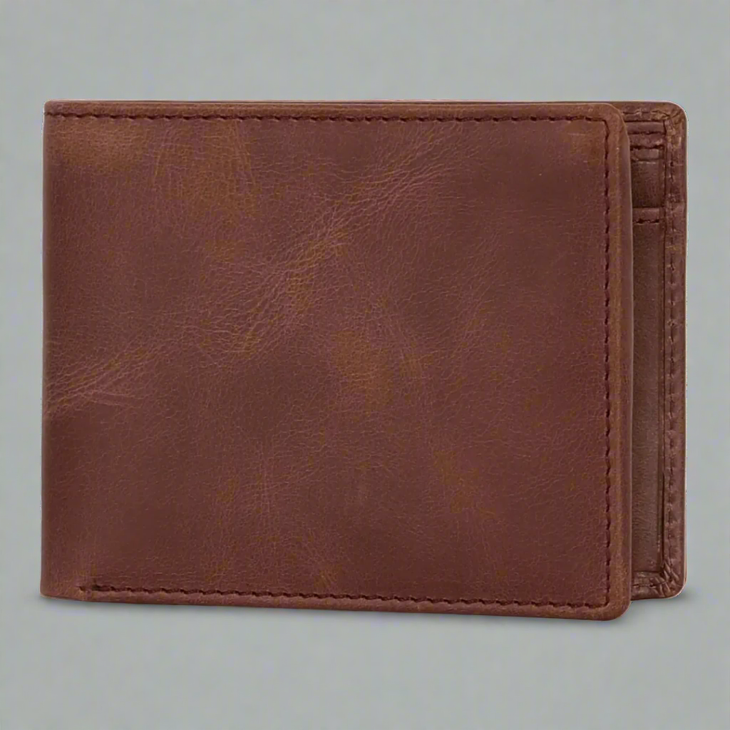 Men's 8 Card Slot Leather Wallet