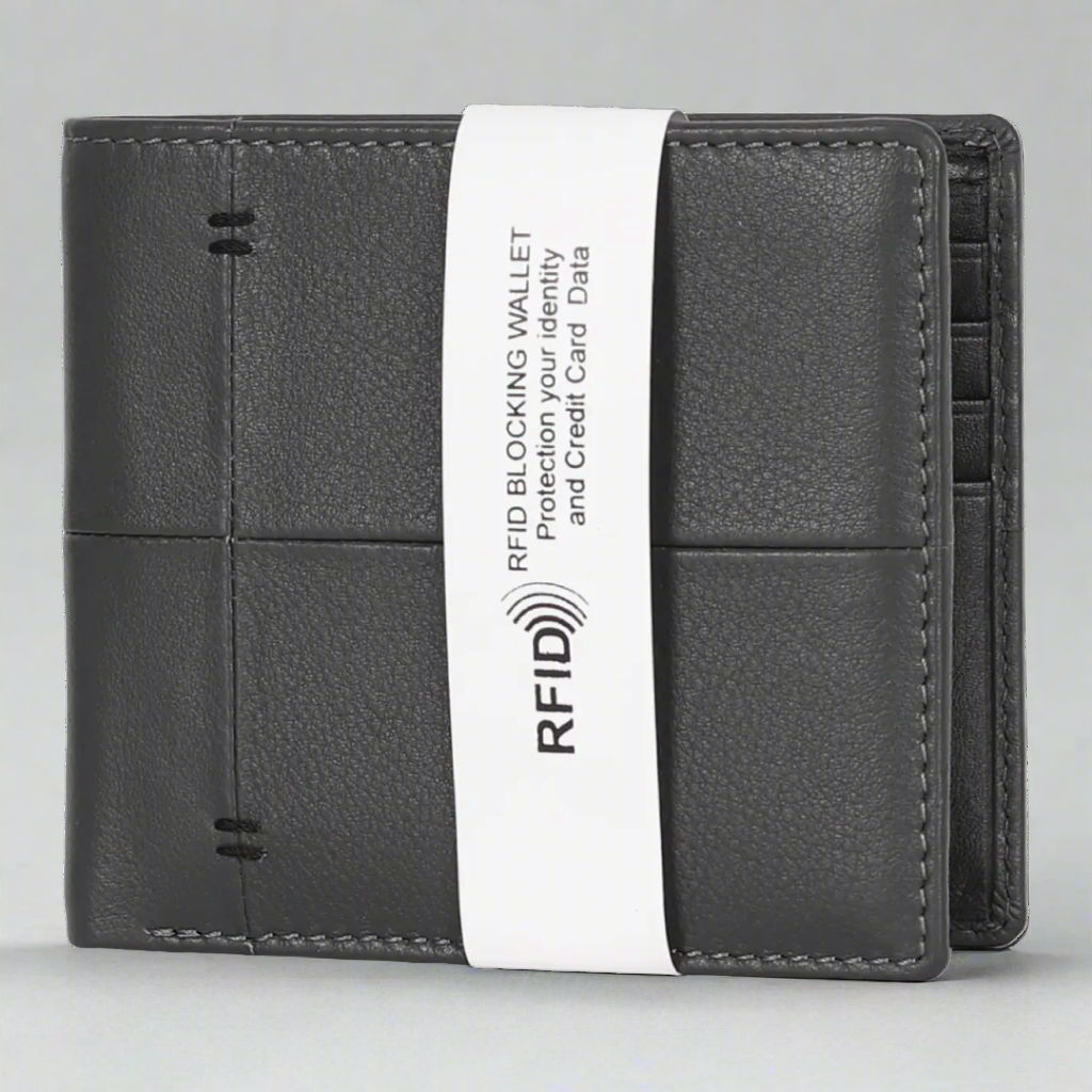 Men's 8 Card Slot Leather Wallet