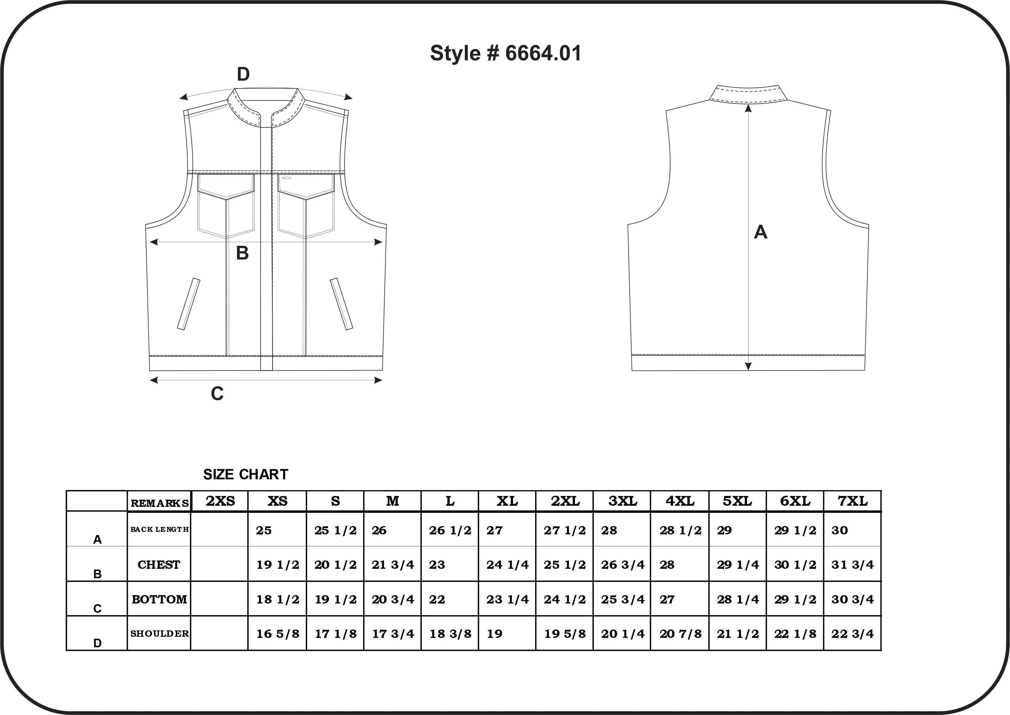 Open Road Men's Flannel Lined Leather Club Vest