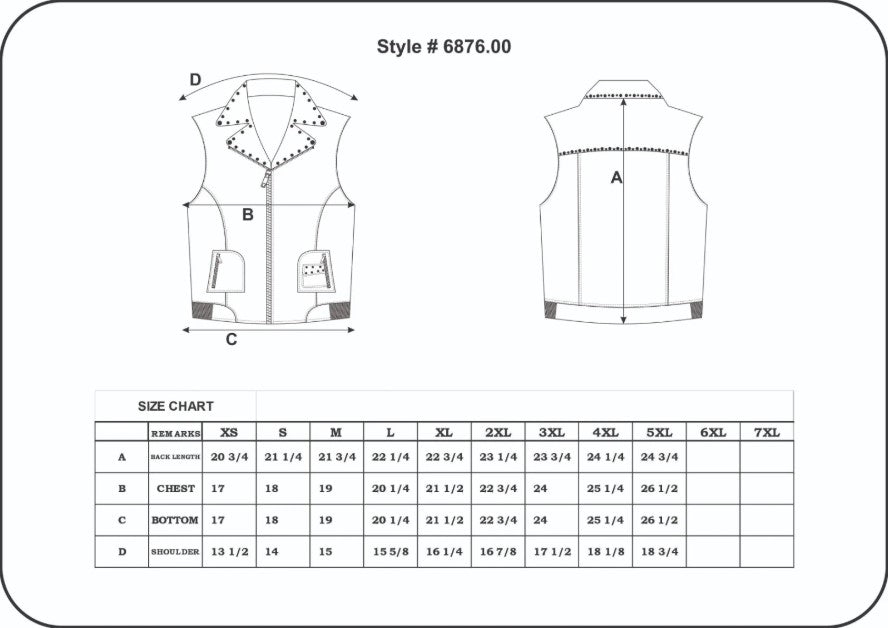 Open Road Women's Studded Leather Vest