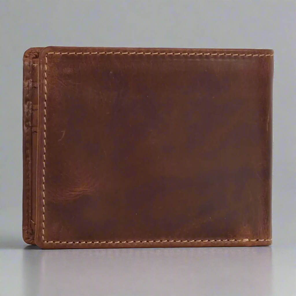 MET Men’s Hunter Leather Wallet with Coin Pocket
