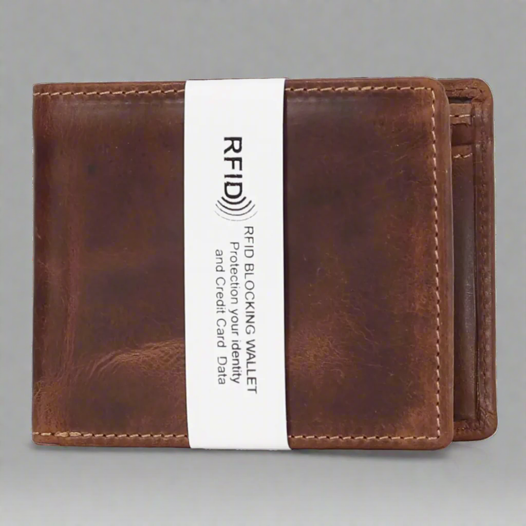 MET Men’s Hunter Leather Wallet with Coin Pocket