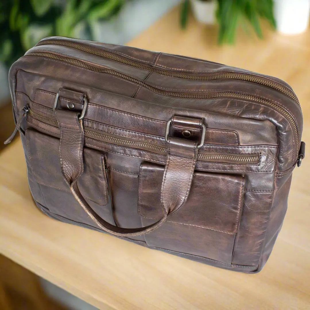BOL Brown Commuter Laptop Bag Backpacks & Messenger Bags Boutique of Leathers/Open Road