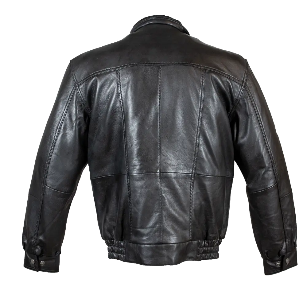 BOL Men's Double Pocket Leather Bomber Jacket Men's Leather Jackets Boutique of Leathers/Open Road