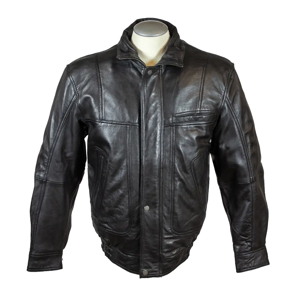 BOL Men's Full Zip Leather Bomber Jacket Men's Leather Jackets Boutique of Leathers/Open Road