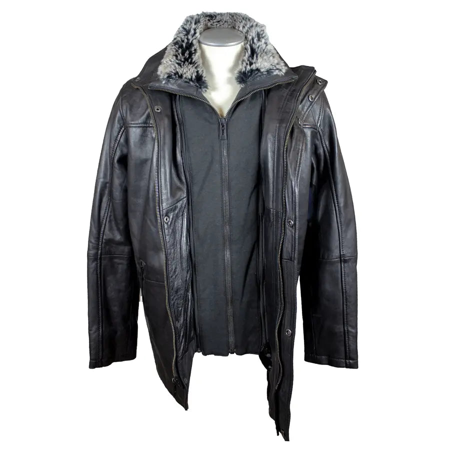 BOL Men's Long Leather Car Coat Men's Leather Jackets Boutique of Leathers/Open Road