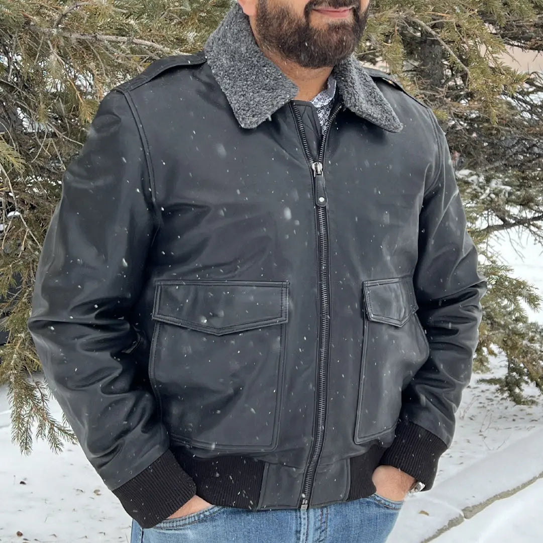 BOL Men's Maverick Lambskin Leather Jacket Men's Leather Jackets Boutique of Leathers/Open Road