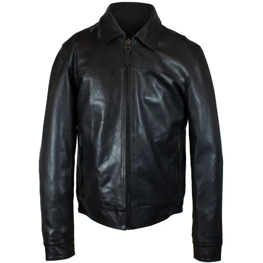 BOL Men's Quantum Classic Zip-up Leather Jacket Men's Leather Jackets Boutique of Leathers/Open Road