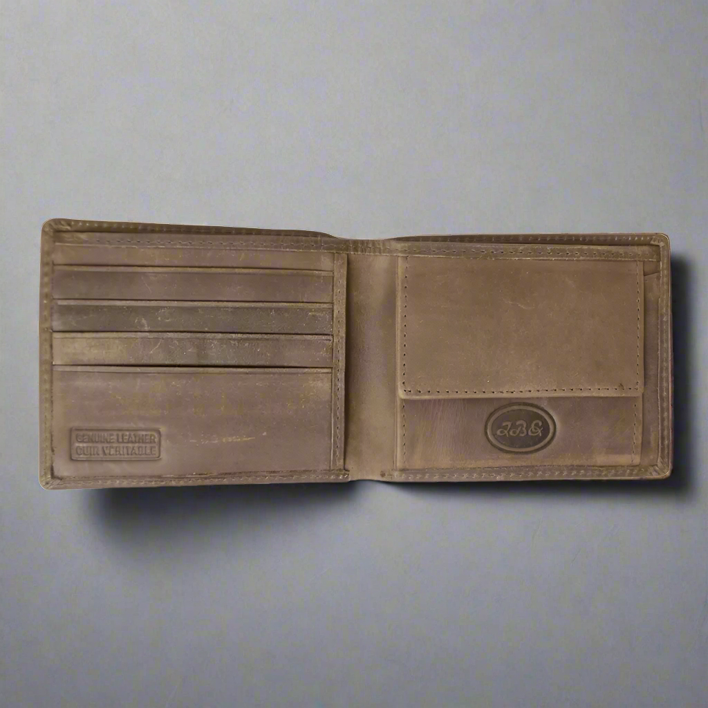 BOL Men's RFID Bifold Leather Wallet With Coin Pouch Men's Wallets Boutique of Leathers/Open Road