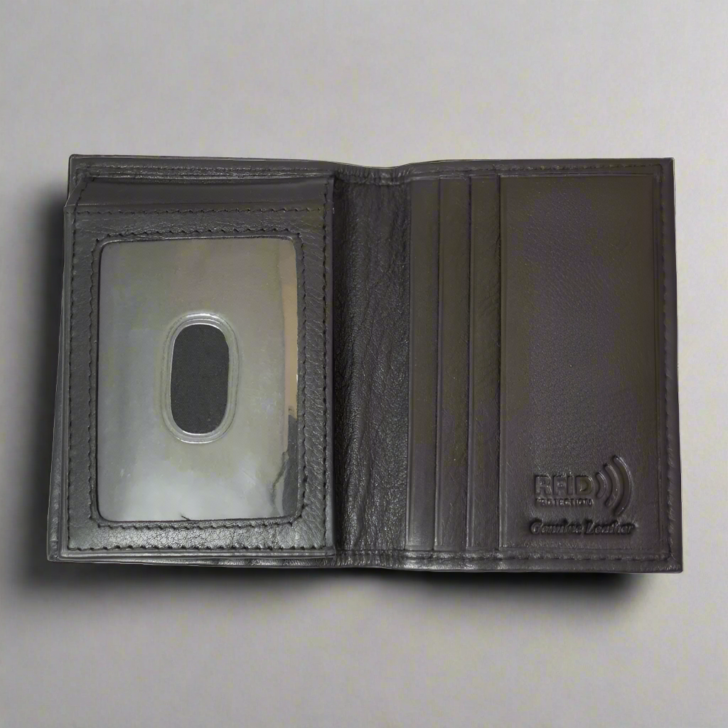 BOL Men's RFID Upright Leather Bifold Wallet Men's Wallets Boutique of Leathers/Open Road