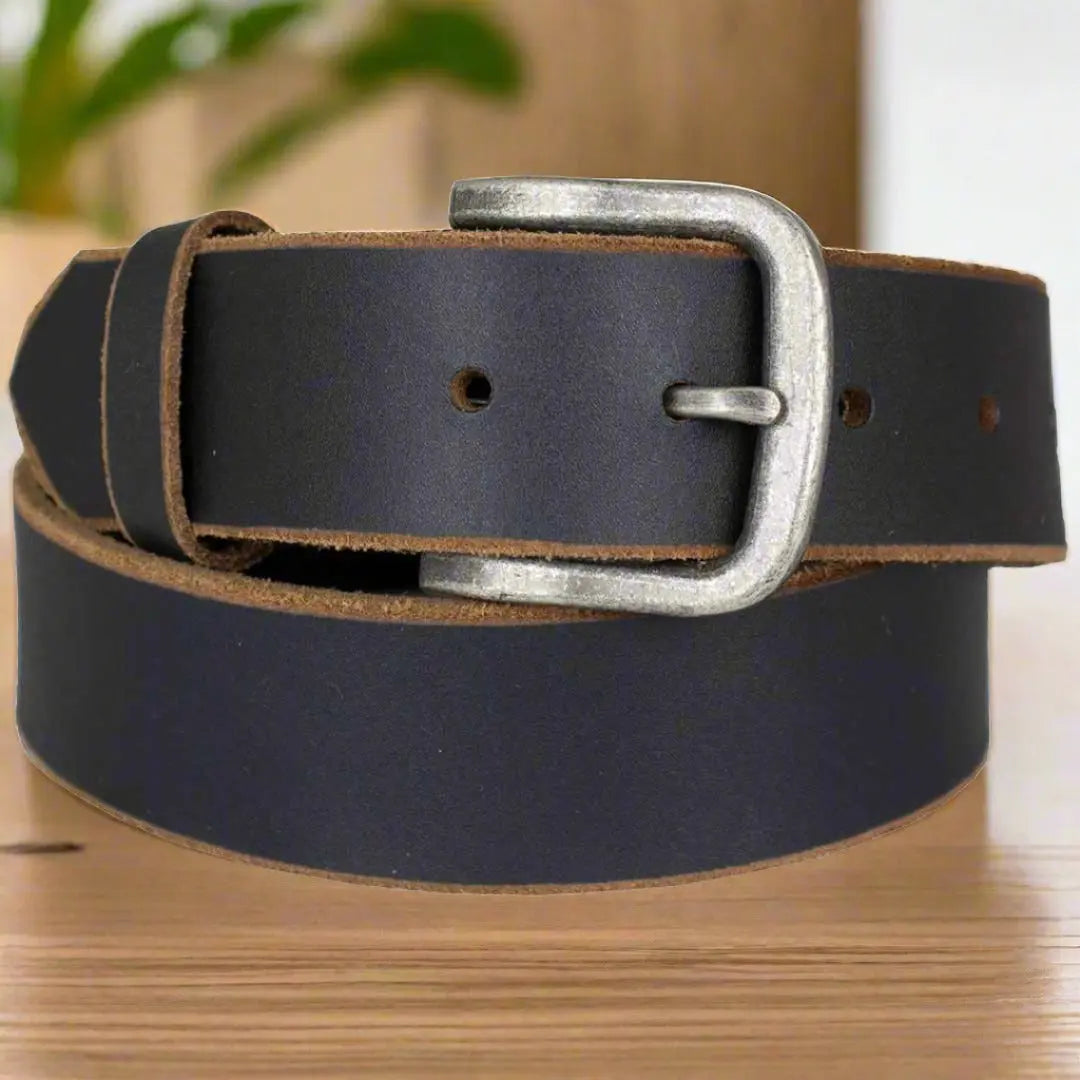 BOL Men's Removable Buckle Oil Pull Leather Belt - Boutique of Leathers/Open Road