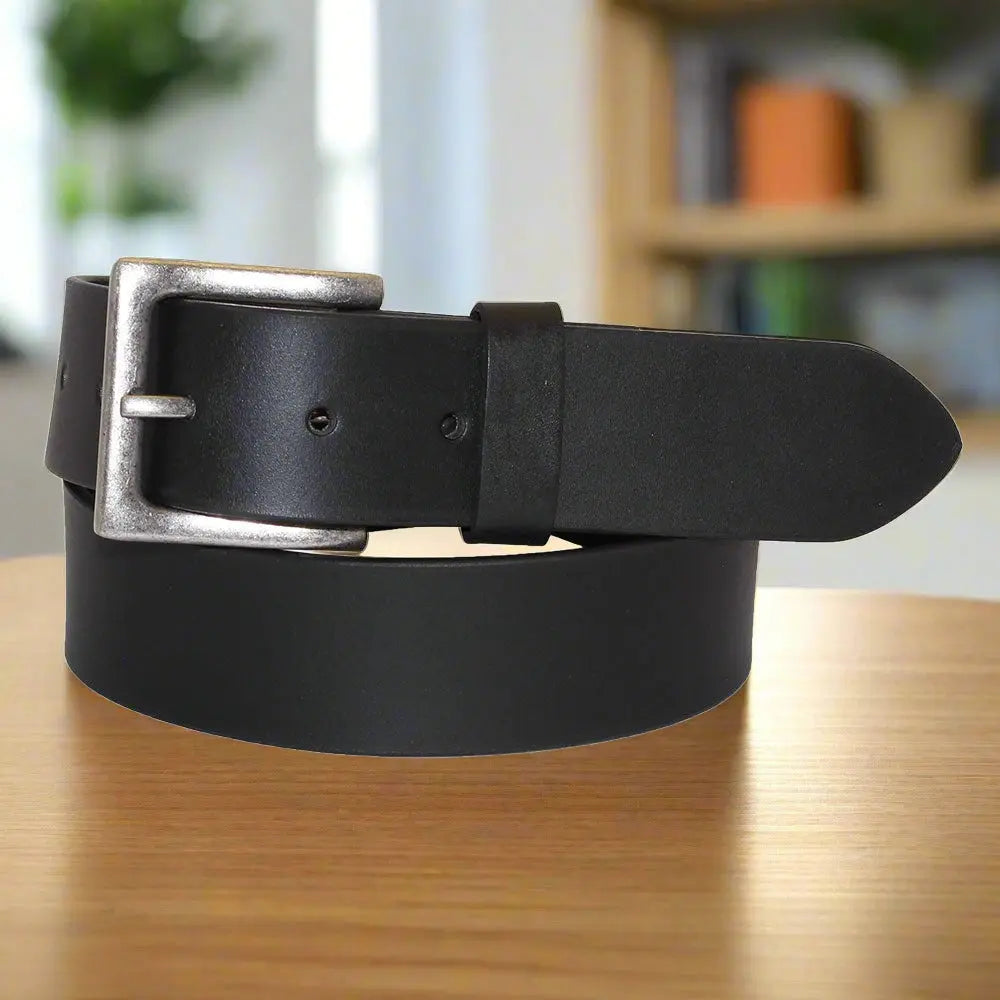 BOL Men's Removable Buckle Solid Leather Belt - Boutique of Leathers/Open Road