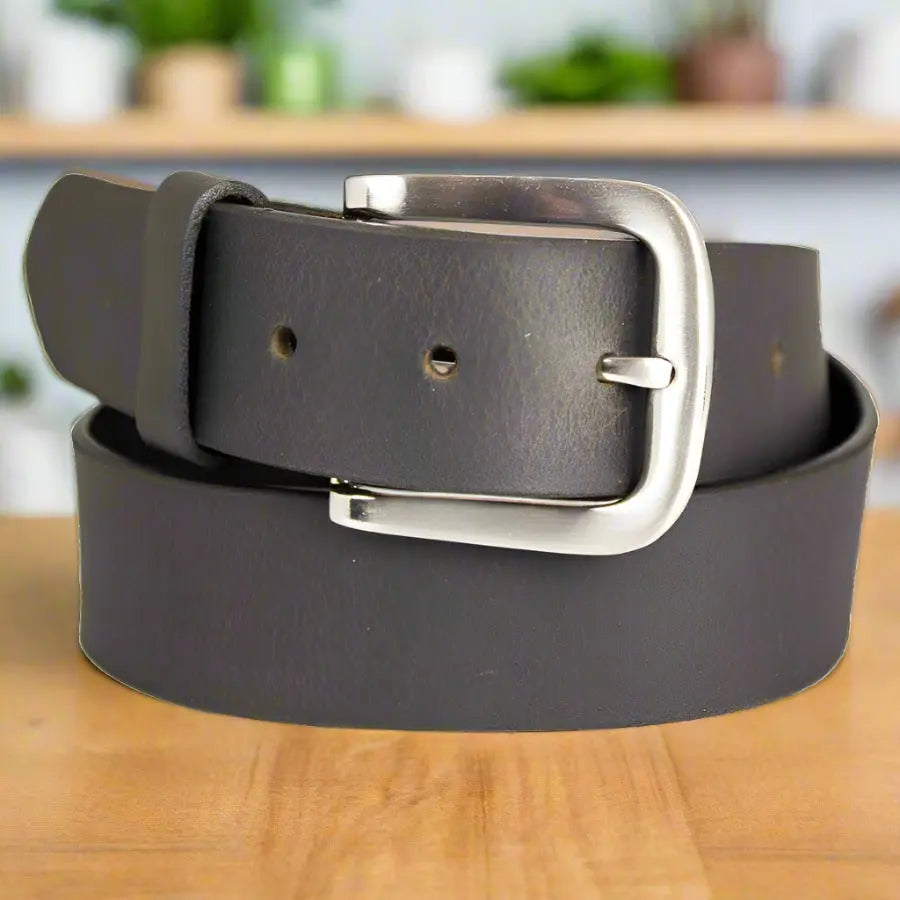 BOL Men's Removable Buckle Solid Leather Belt - Boutique of Leathers/Open Road