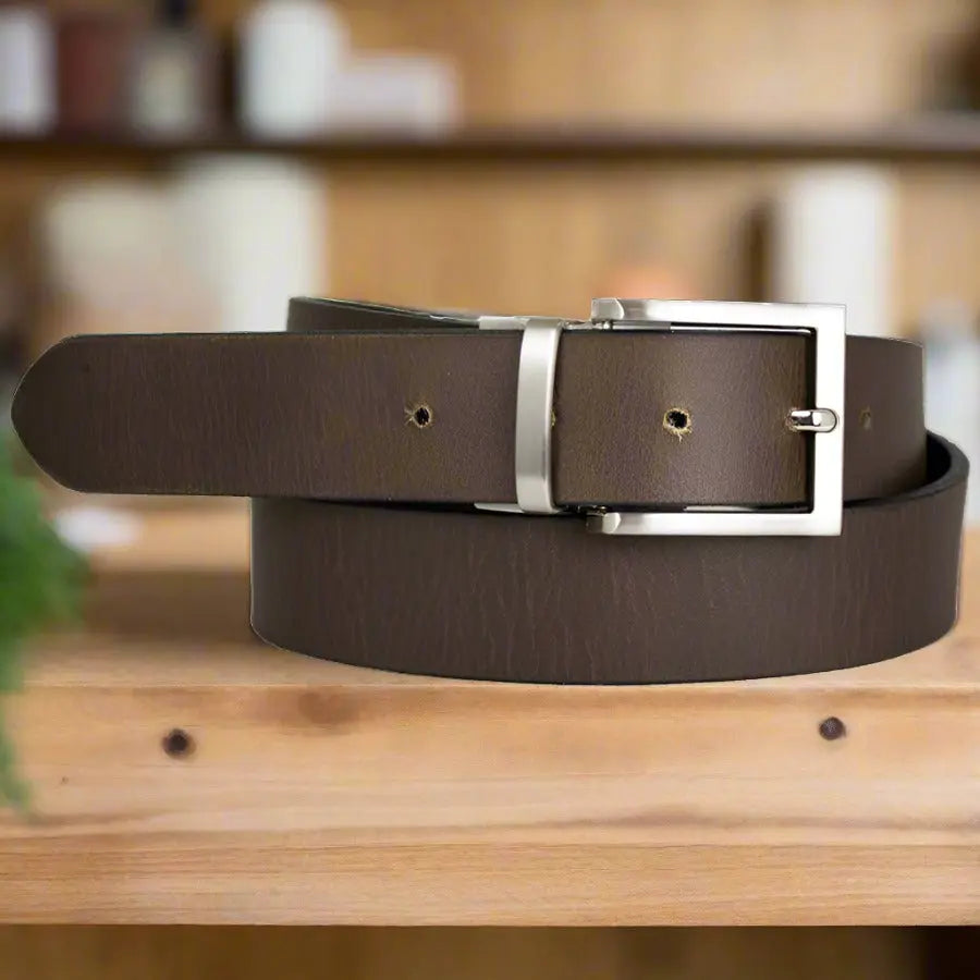 BOL Men's Reversible Solid Leather Belt Men's Belts Boutique of Leathers/Open Road