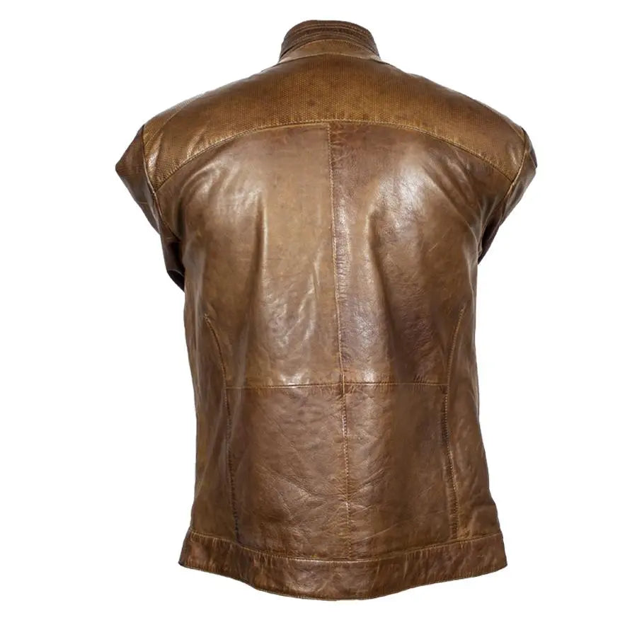 BOL Men's Snap Collar Leather Racer Jacket - Boutique of Leathers/Open Road