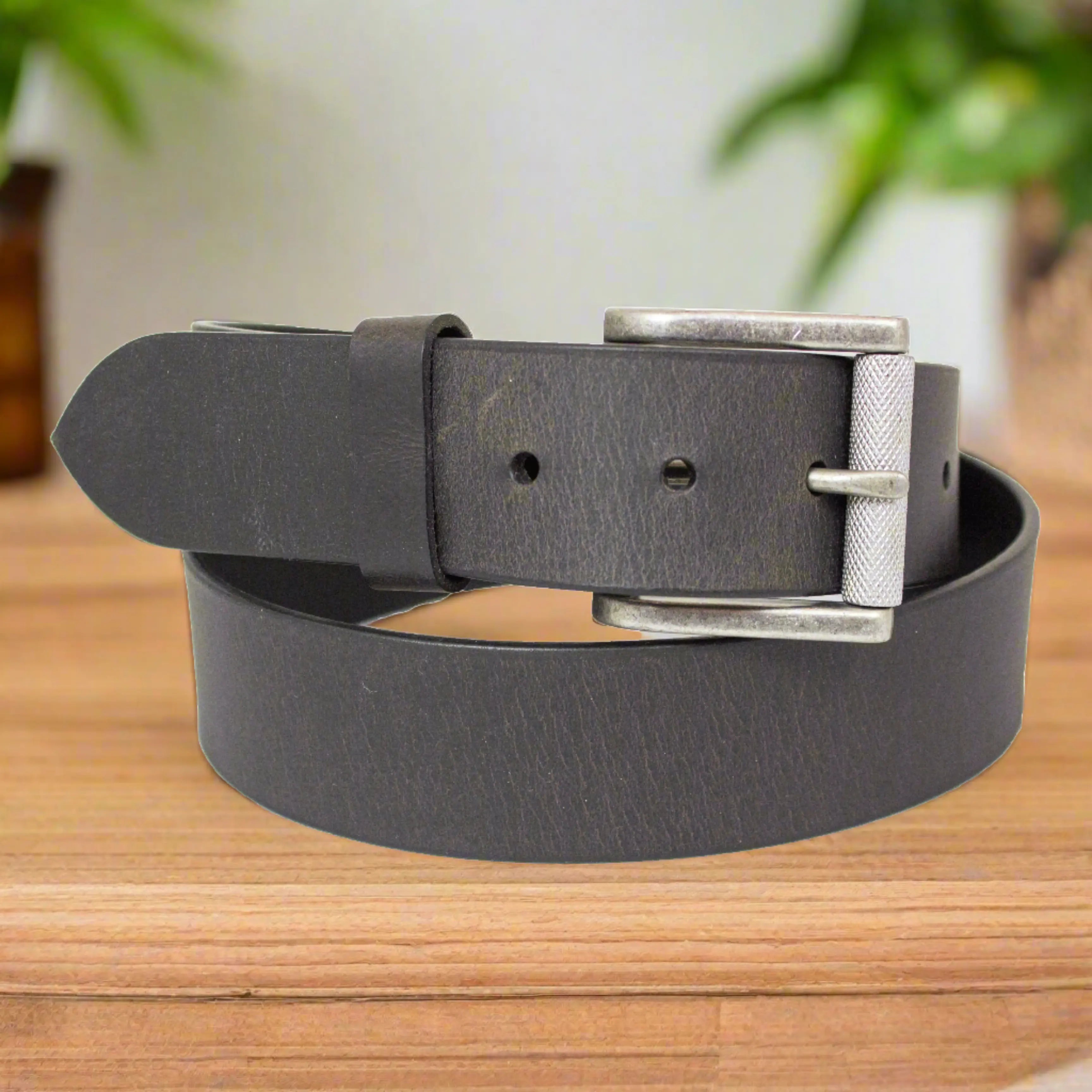 BOL Men's Solid Leather Roller Removable Buckle Belt Men's Belts Boutique of Leathers/Open Road
