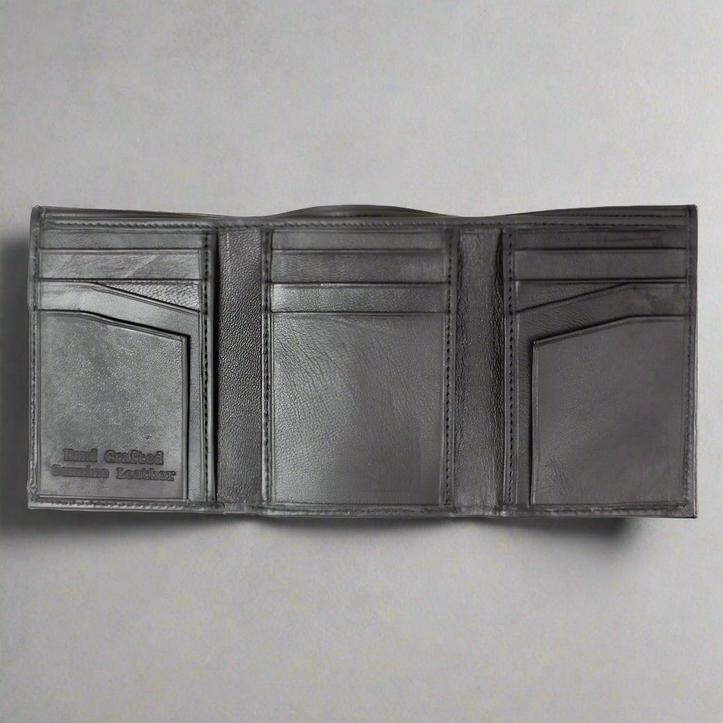 BOL Men's Trifold Leather Wallet Men's Wallets Boutique of Leathers/Open Road