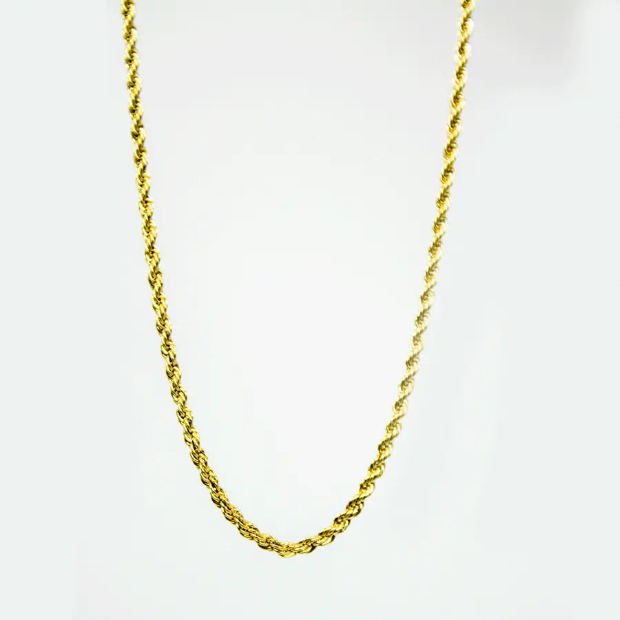 BOL Men's Twisted Gold Stainless Steel Chain Necklace - Boutique of Leathers/Open Road