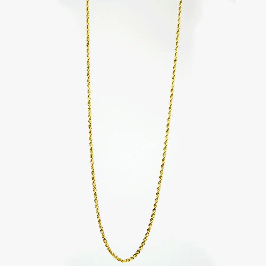 BOL Men's Twisted Gold Stainless Steel Chain Necklace Men's Jewelry Boutique of Leathers/Open Road