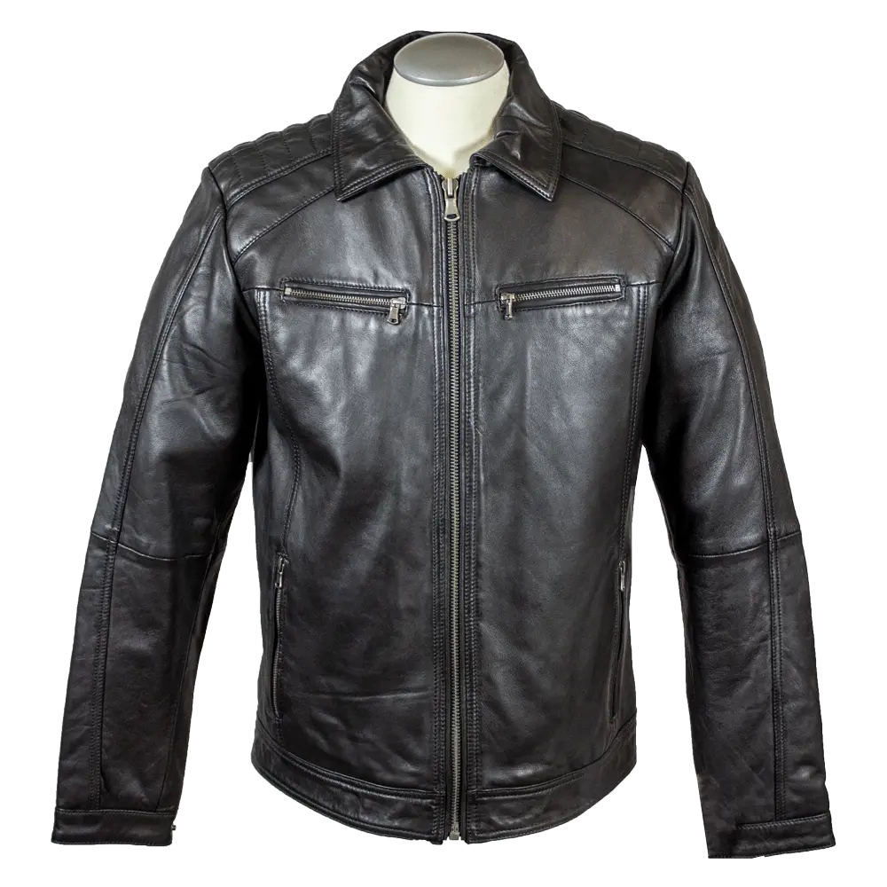 BOL Men's Zip Pocket Leather Jacket Men's Leather Jackets Boutique of Leathers/Open Road