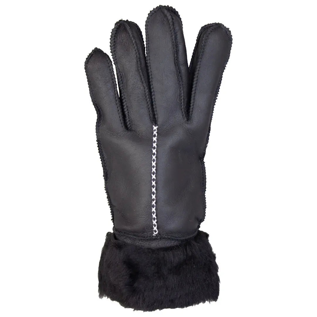BOL Women's Black Hand Stitched Merino Sheepskin Gloves Gloves and Mittens Boutique of Leathers/Open Road