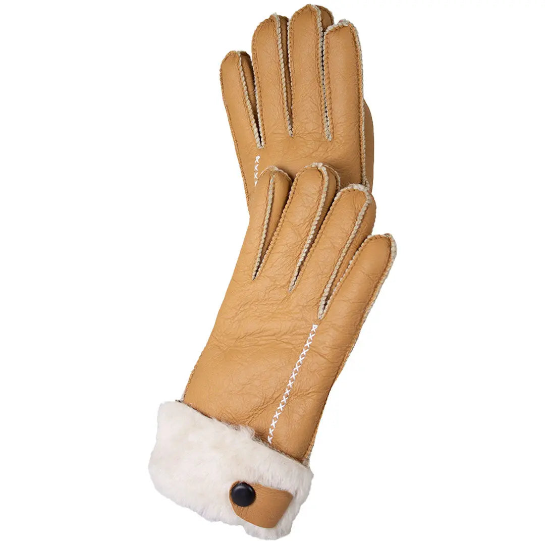 BOL Women's Button Hand Stitched Merino Sheepskin Gloves Gloves and Mittens Boutique of Leathers/Open Road