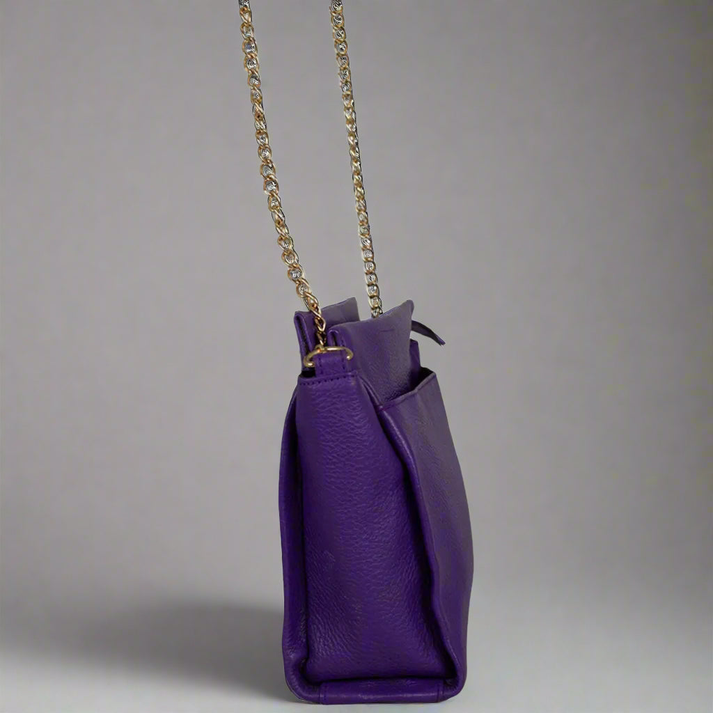 BOL Women's Cross Body Leather Bag with Chain and Leather Strap Handbags & Purses Boutique of Leathers/Open Road