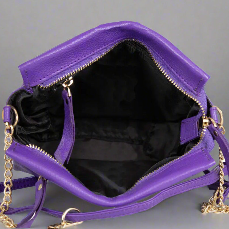 BOL Women's Cross Body Leather Bag with Chain and Leather Strap Handbags & Purses Boutique of Leathers/Open Road