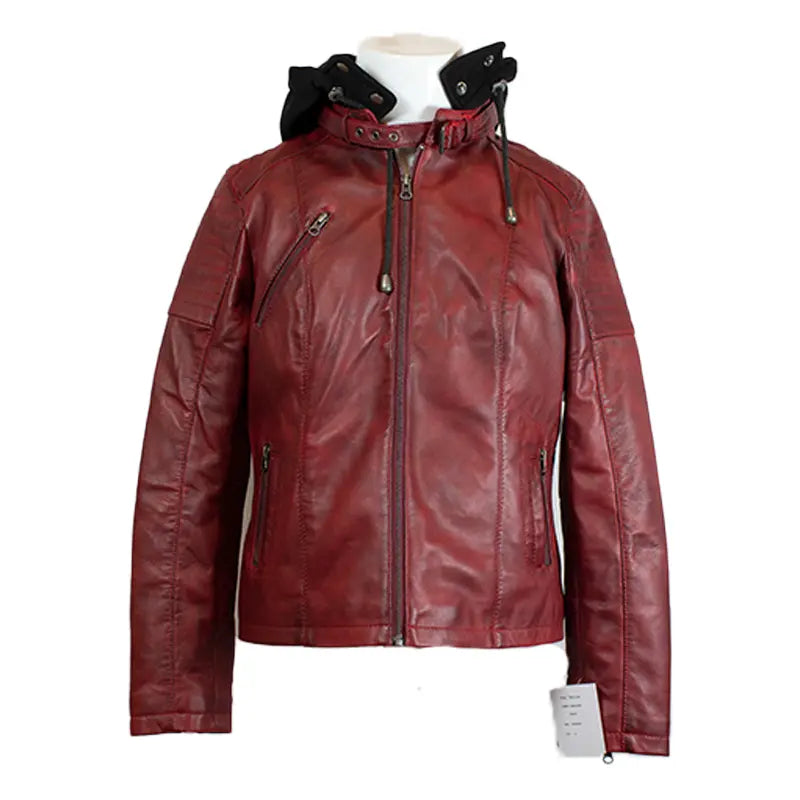 BOL Women's Hooded Leather Jacket Women's Coats & Jackets Boutique of Leathers/Open Road