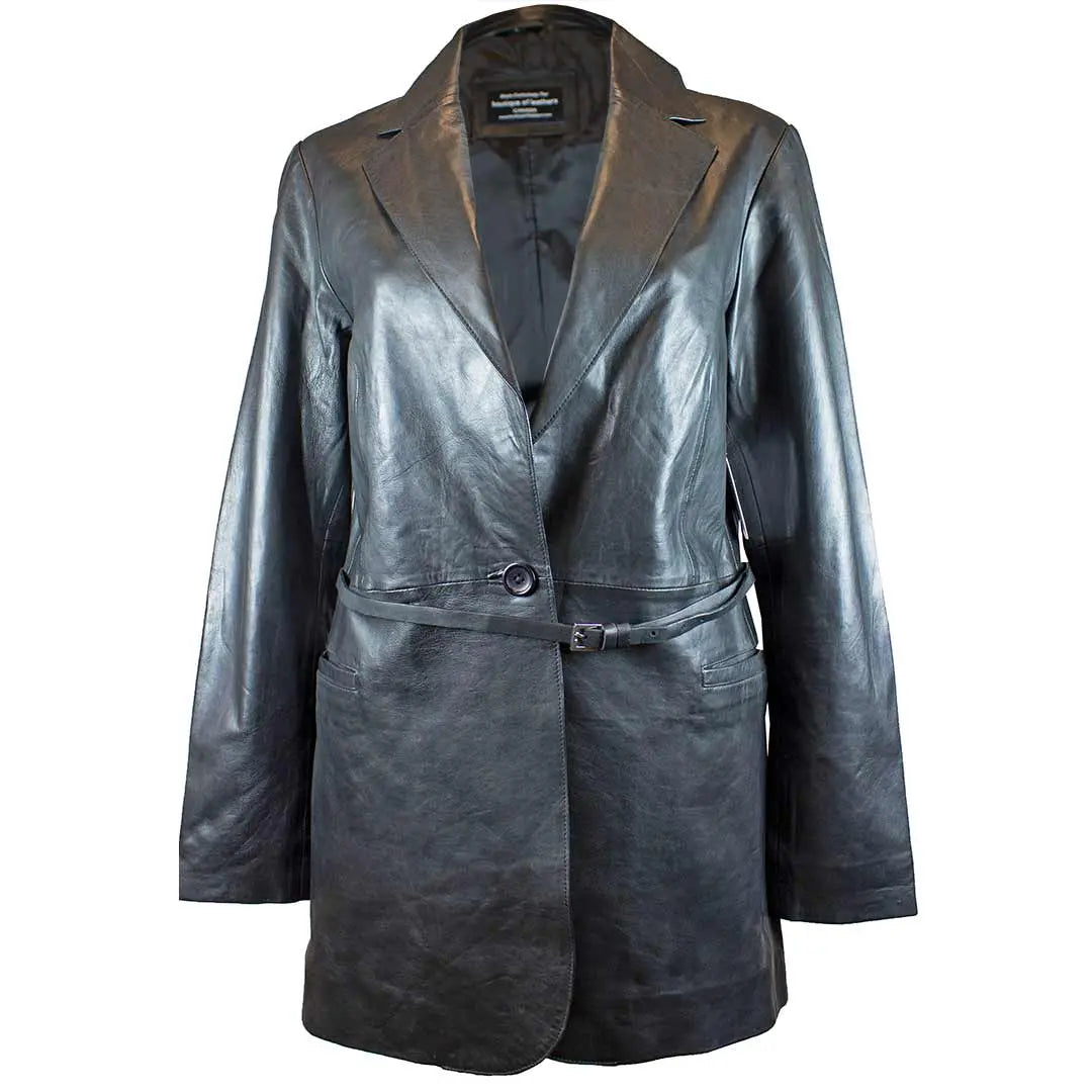 BOL Women's Leather Trench Coat with Adjustable Belt Women's Coats & Jackets Boutique of Leathers/Open Road