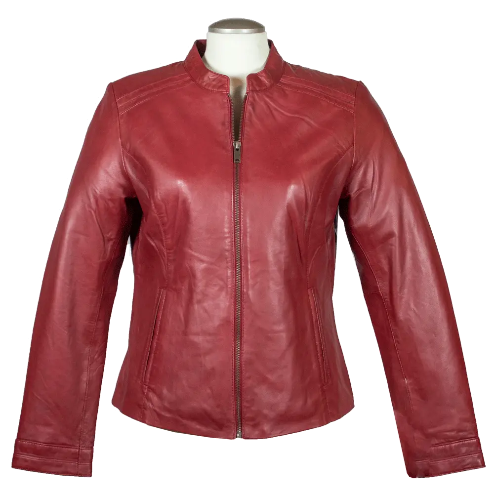 BOL Women's Round Collar Leather Jacket Women's Coats & Jackets Boutique of Leathers/Open Road