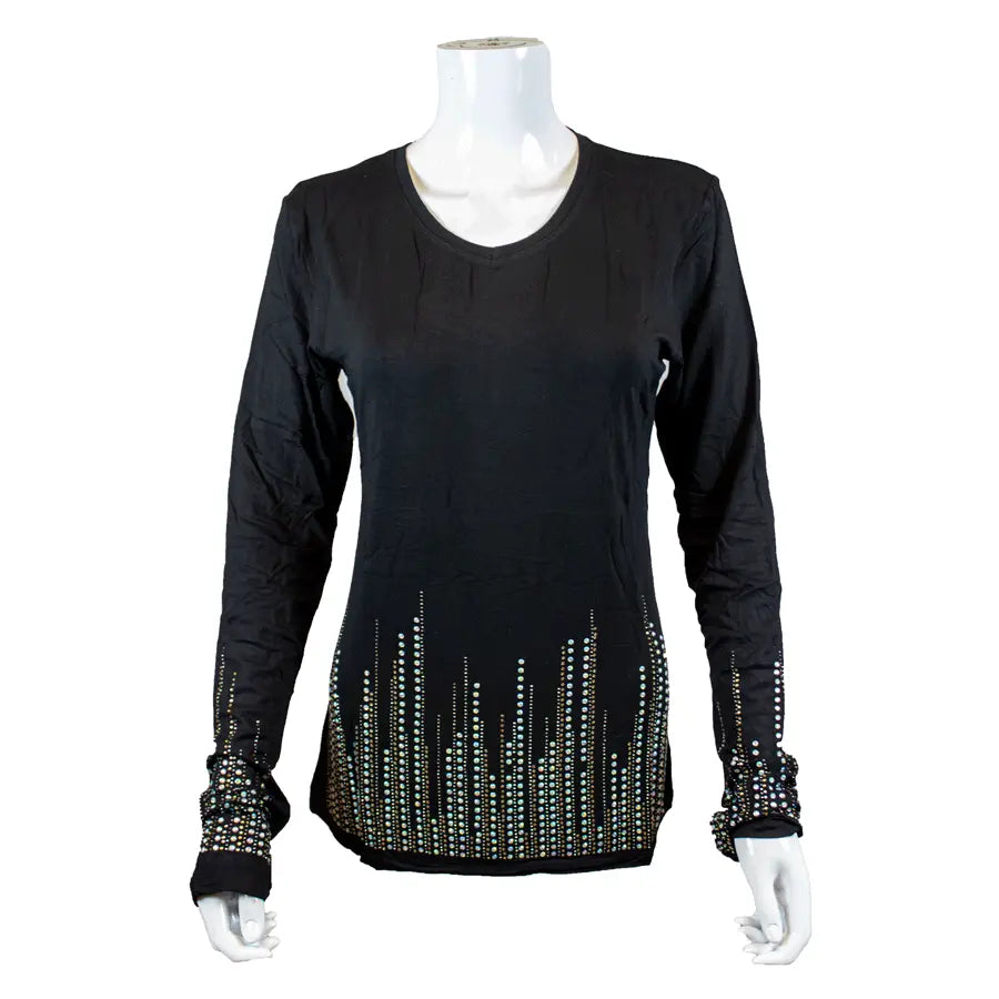 BOL Women's Sequin Long Sleeve Top - Boutique of Leathers/Open Road