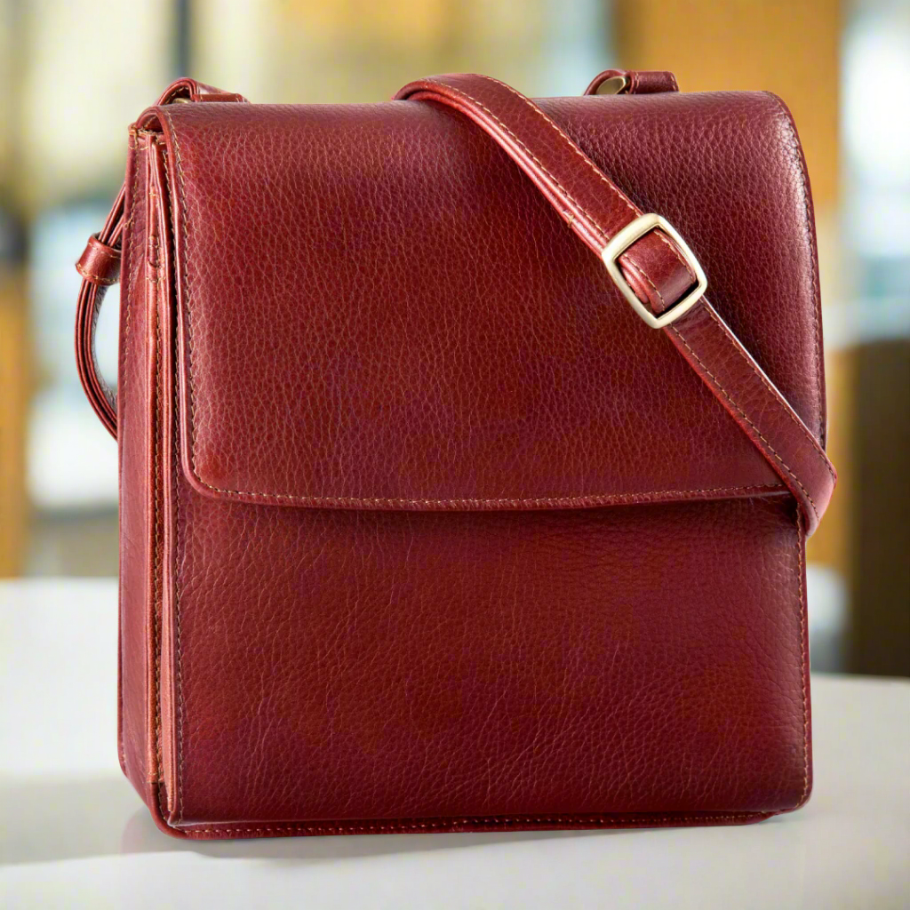 Derek Alexander Small Organizer Crossbody Bag - Boutique of Leathers/Open Road