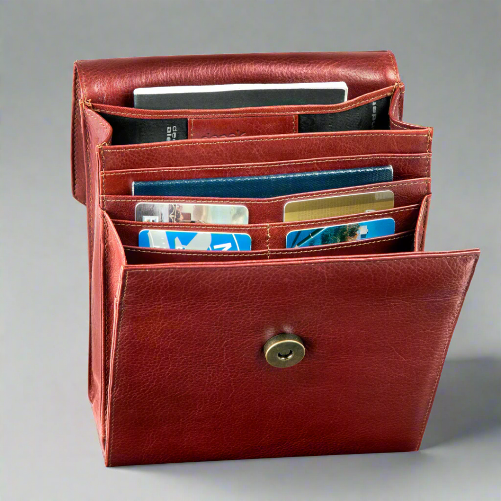Derek Alexander Small Organizer Crossbody Bag - Boutique of Leathers/Open Road