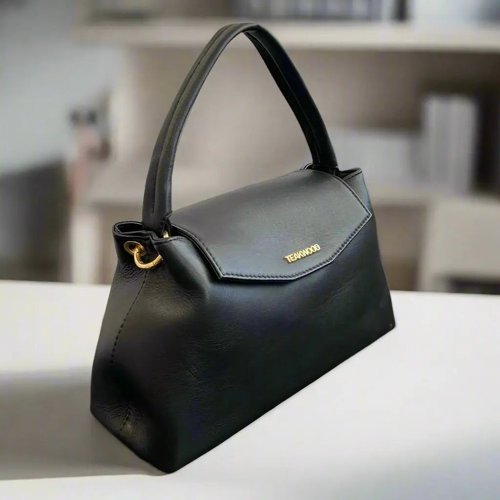 Elegant Sheep Leather Flap Handle Bag - Boutique of Leathers/Open Road