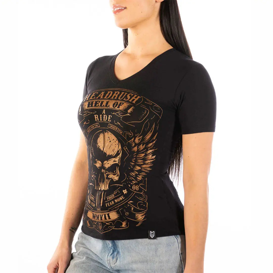 Folie Vintage V-Neck T-Shirts Women's Shirts & Tees Boutique of Leathers/Open Road