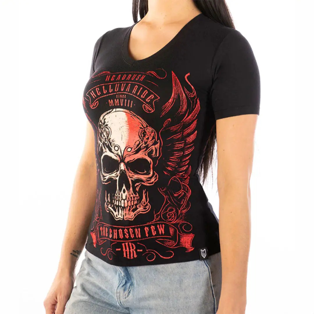 Folie Vintage V-Neck T-shirt Women's Shirts & Tees Boutique of Leathers/Open Road