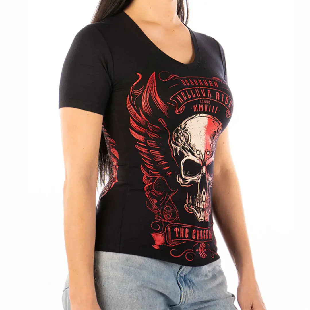 Folie Vintage V-Neck T-shirt Women's Shirts & Tees Boutique of Leathers/Open Road