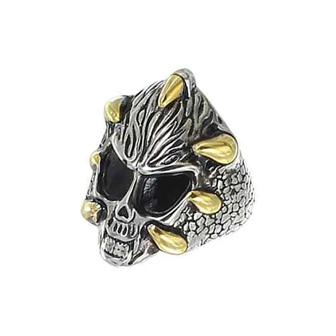 GoSteel Men's Dragon Claws and Skull Ring Men's Jewelry Boutique of Leathers/Open Road