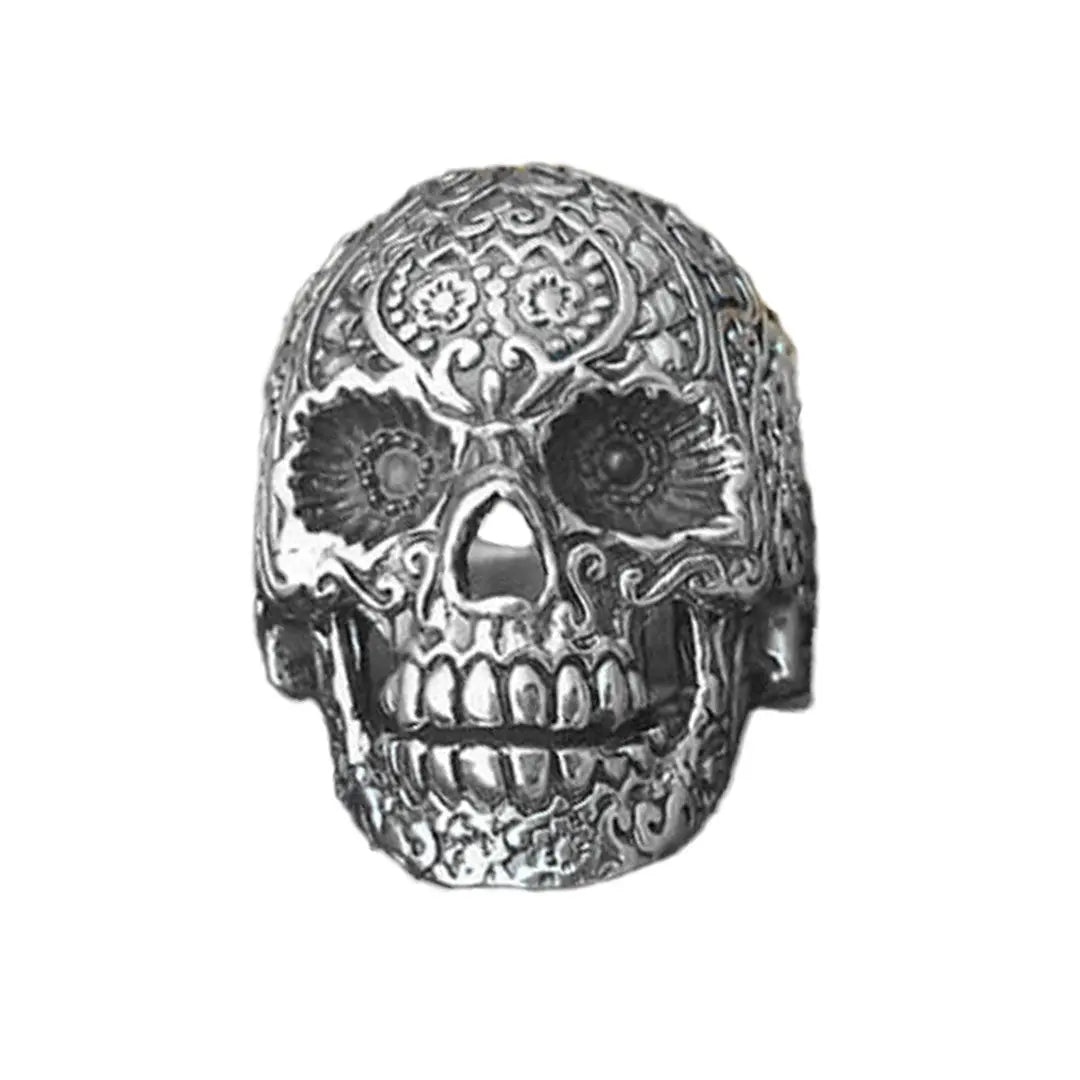 GoSteel Men's Sugar Skull Ring Men's Jewelry Boutique of Leathers/Open Road