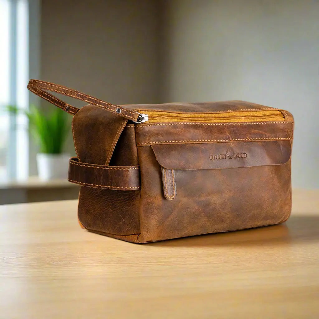 Greenwood Leather Darwin Travel Wash Bag Backpacks & Messenger Bags Boutique of Leathers/Open Road