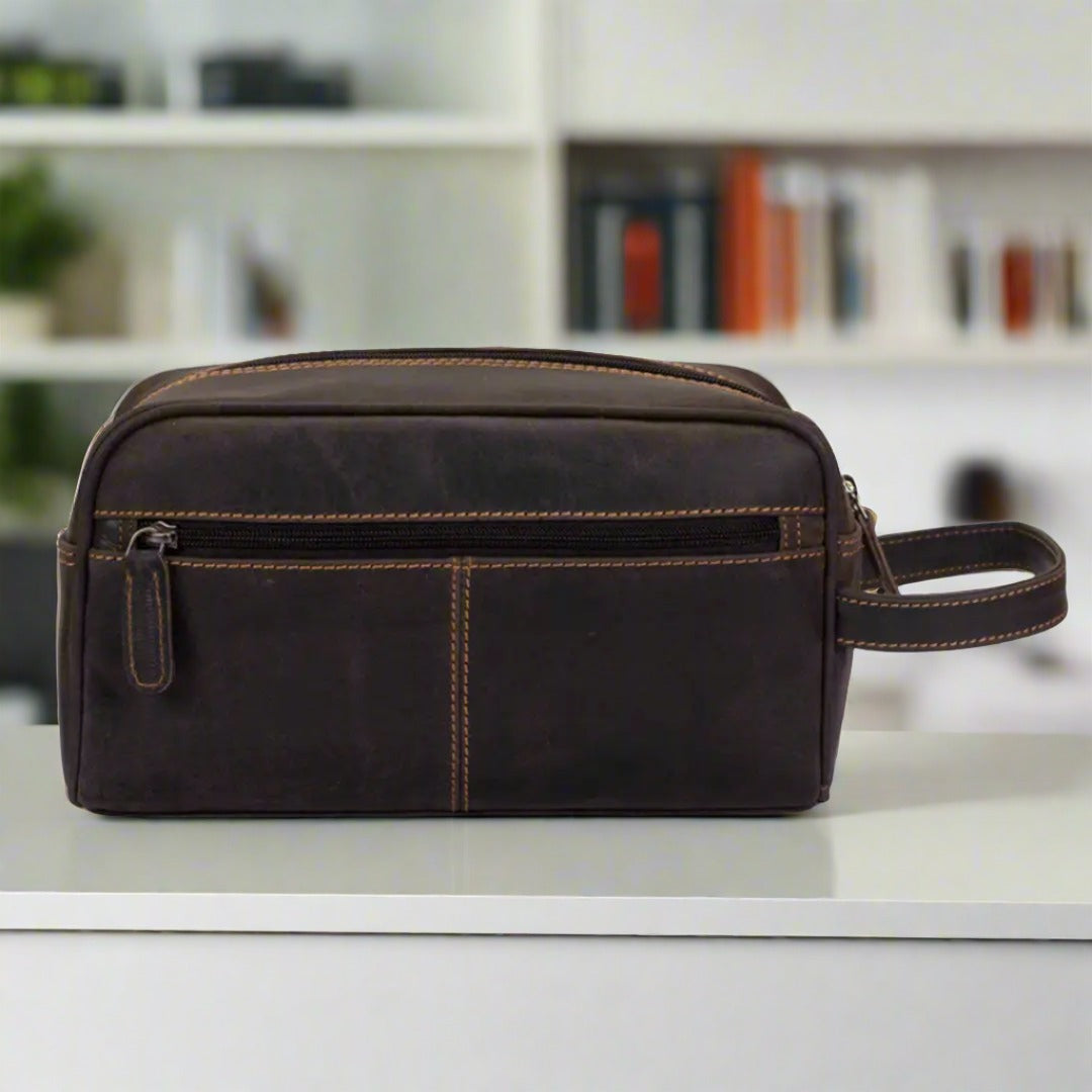 Greenwood Leather Geelong Toiletry Bag Backpacks & Messenger Bags Boutique of Leathers/Open Road