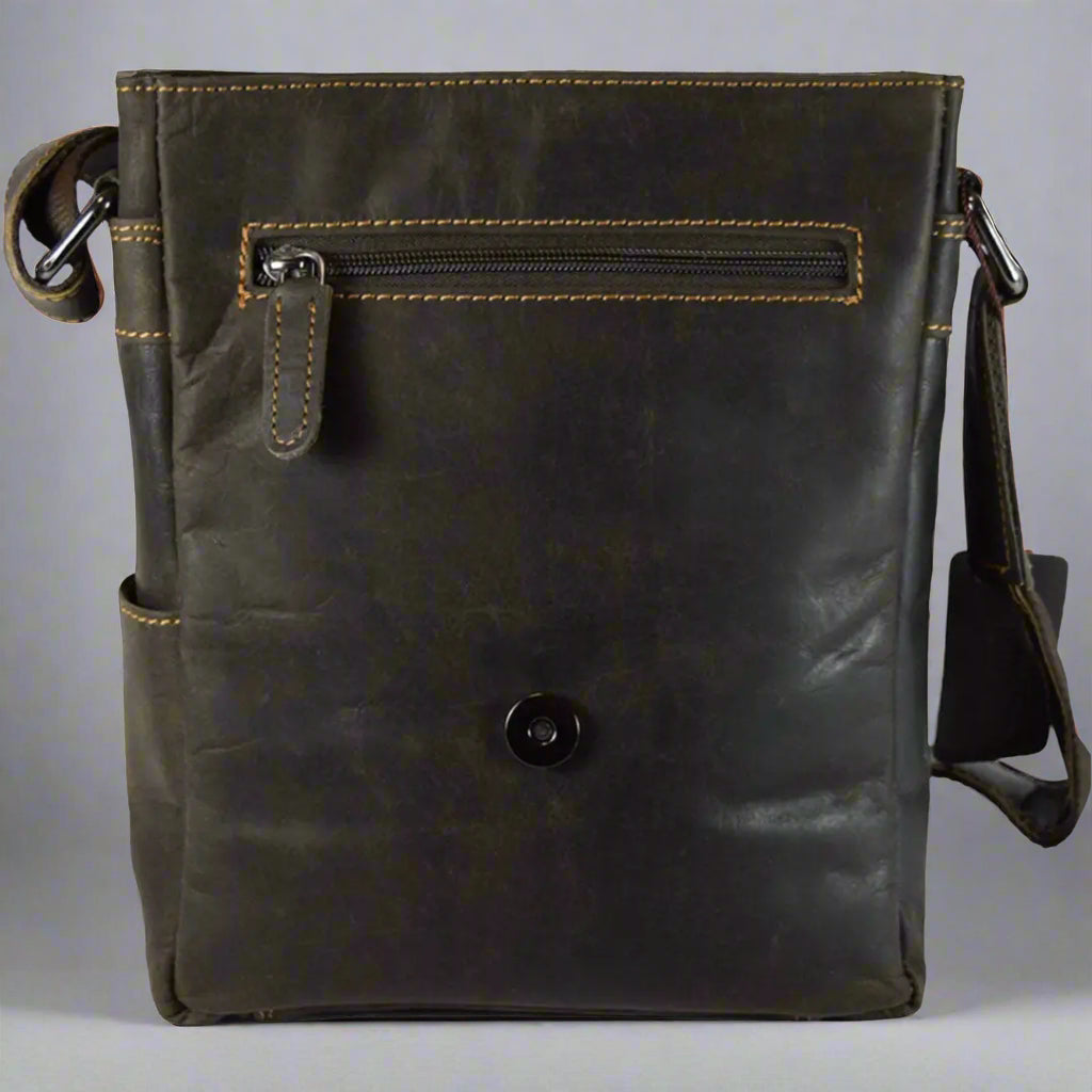 Greenwood Leather Henry Mini-Messenger Bag Backpacks & Messenger Bags Boutique of Leathers/Open Road