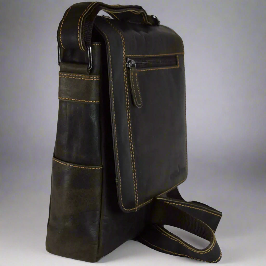 Greenwood Leather Henry Mini-Messenger Bag Backpacks & Messenger Bags Boutique of Leathers/Open Road
