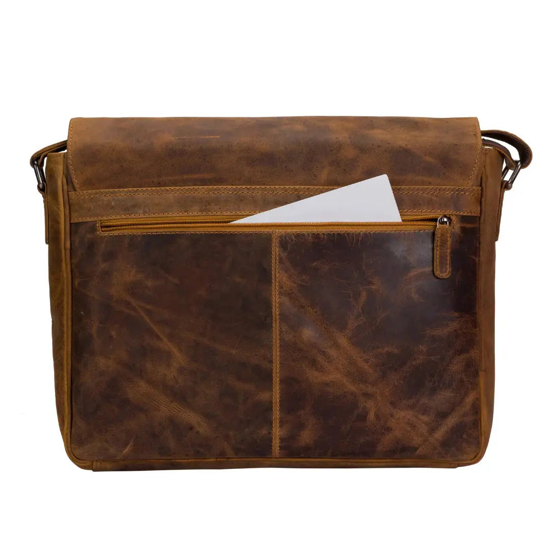 Greenwood Leather Laptop Bag Backpacks & Messenger Bags Boutique of Leathers/Open Road