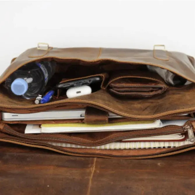 Greenwood Leather Laptop Bag Backpacks & Messenger Bags Boutique of Leathers/Open Road