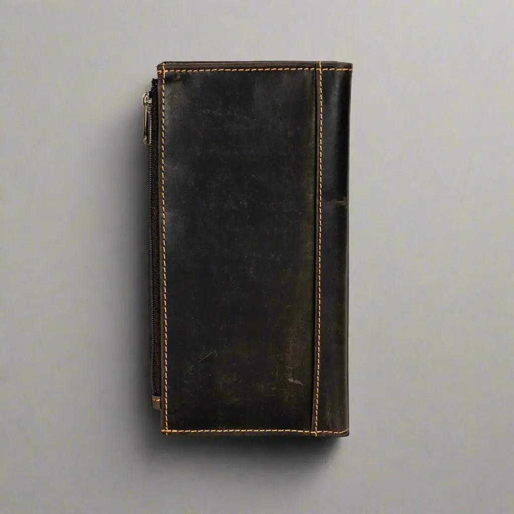 Greenwood Leather RFID Wallet with Zipper Pocket Women's Wallets Boutique of Leathers/Open Road