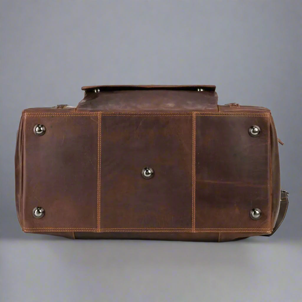 Greenwood Leather Regina Large Travel Duffle Bag Backpacks & Messenger Bags Boutique of Leathers/Open Road