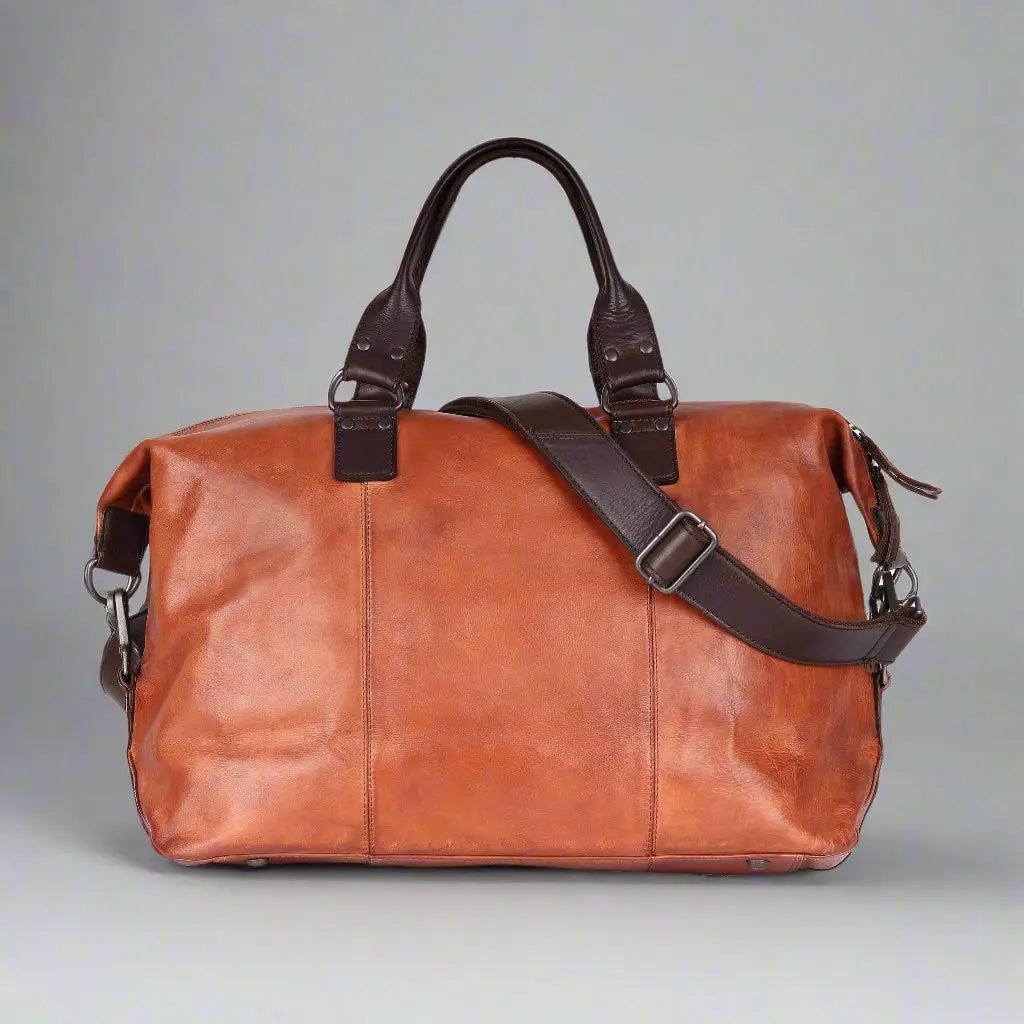 MET Carry-On Leather Duffle Bag with Short Handles - Boutique of Leathers/Open Road