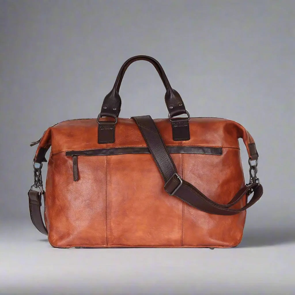 MET Carry-On Leather Duffle Bag with Short Handles - Boutique of Leathers/Open Road